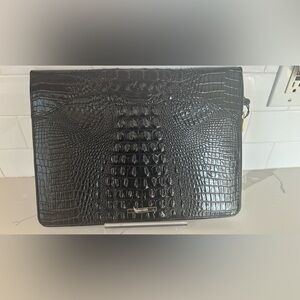 Brahmin Landon Portfolio black Melbourne genuine leather